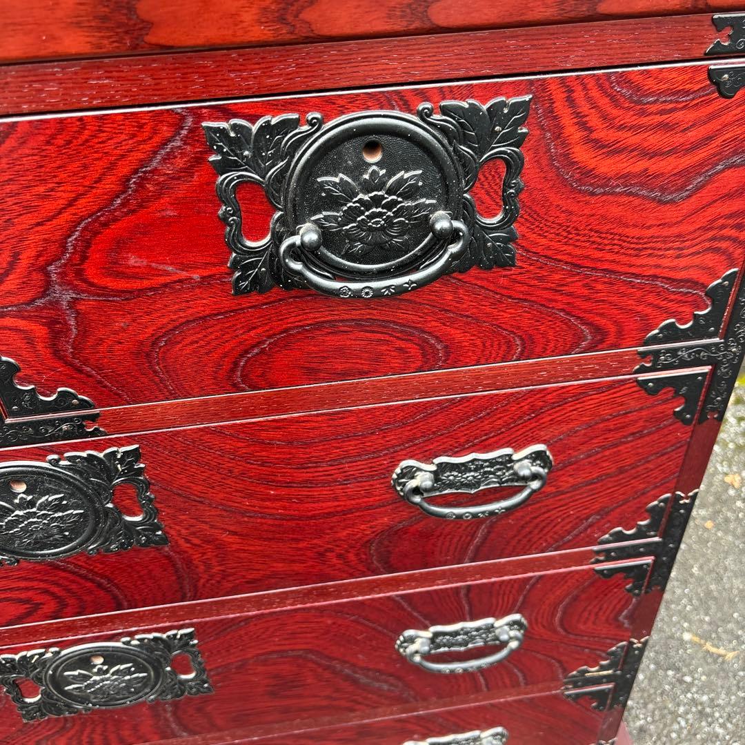 工芸家具　国産　飛鳥工芸　車箪笥