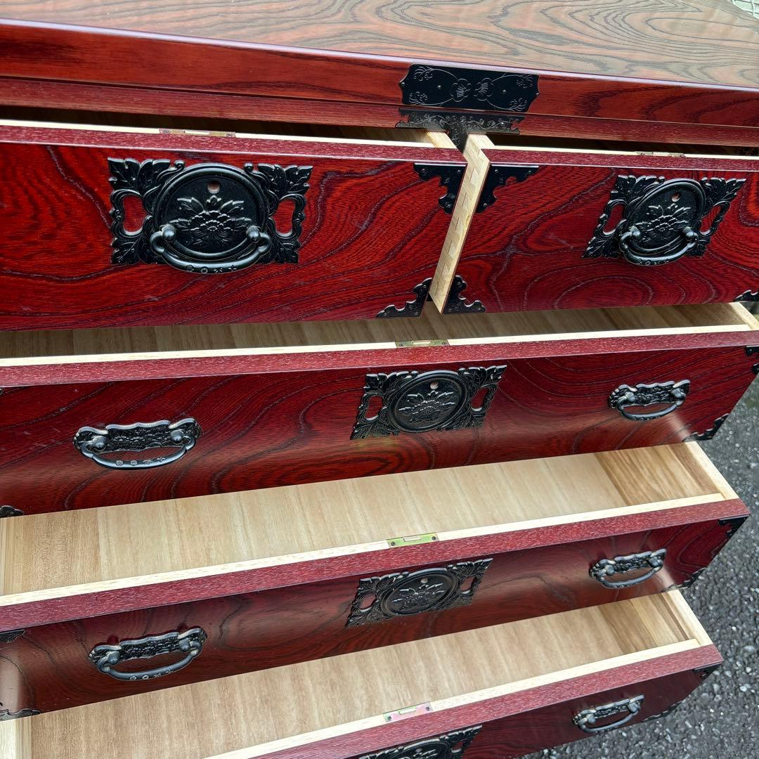 工芸家具　国産　飛鳥工芸　車箪笥