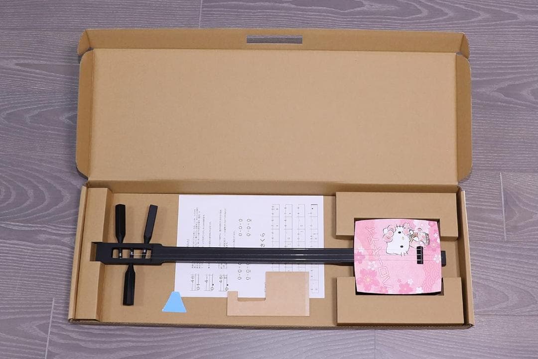 Hello Kitty ハローキティ 小じゃみ チントン さくら着物 ミニ三味線