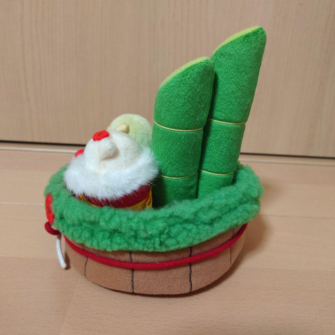 すみっコぐらし　シーンぬいぐるみ　門松　お正月　ぺんぎん？　ねこ　だるま