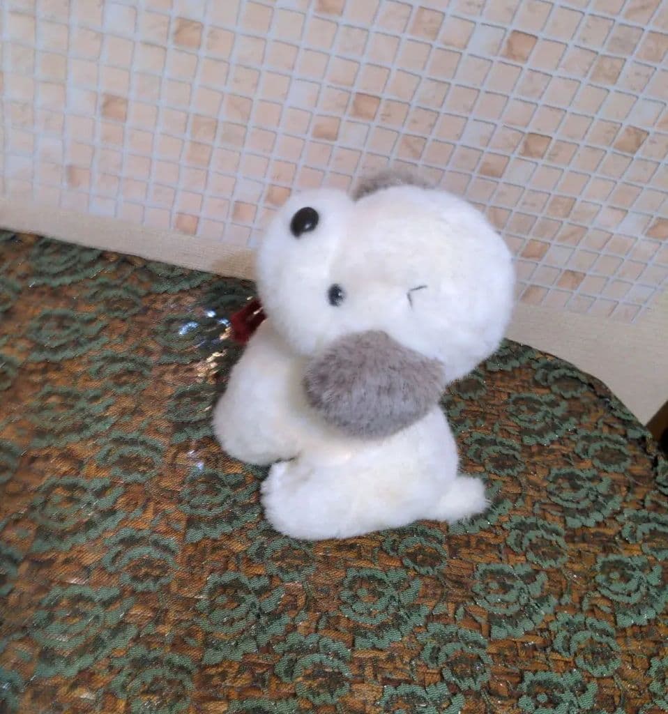 オリエンタルトーイ・うめ吉・犬のぬいぐるみ・かわいいお顔・昭和レトロわんこエモい