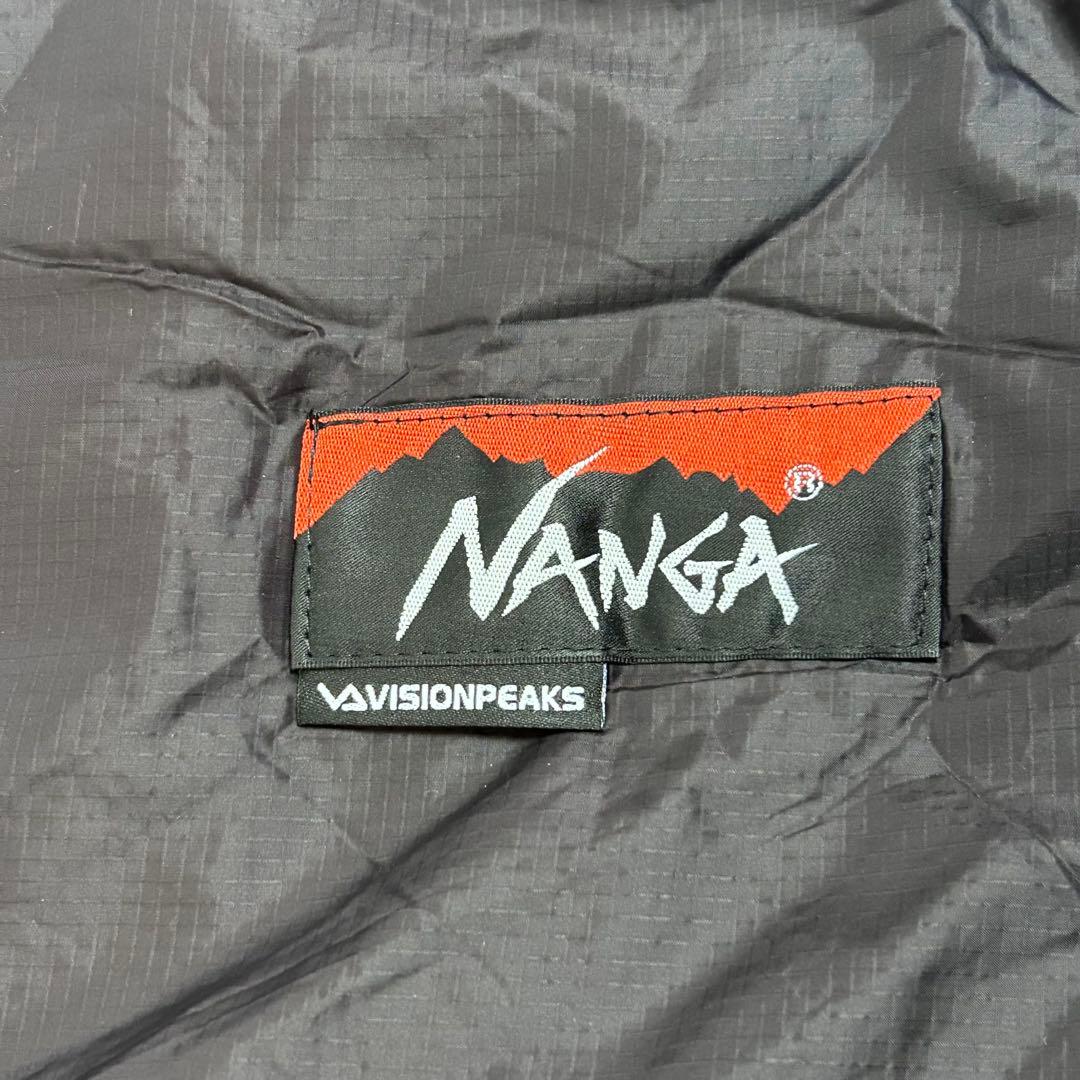 【寝袋】ナンガ VISIONPEAKS シュラフ ブラック カーキ　マミー型