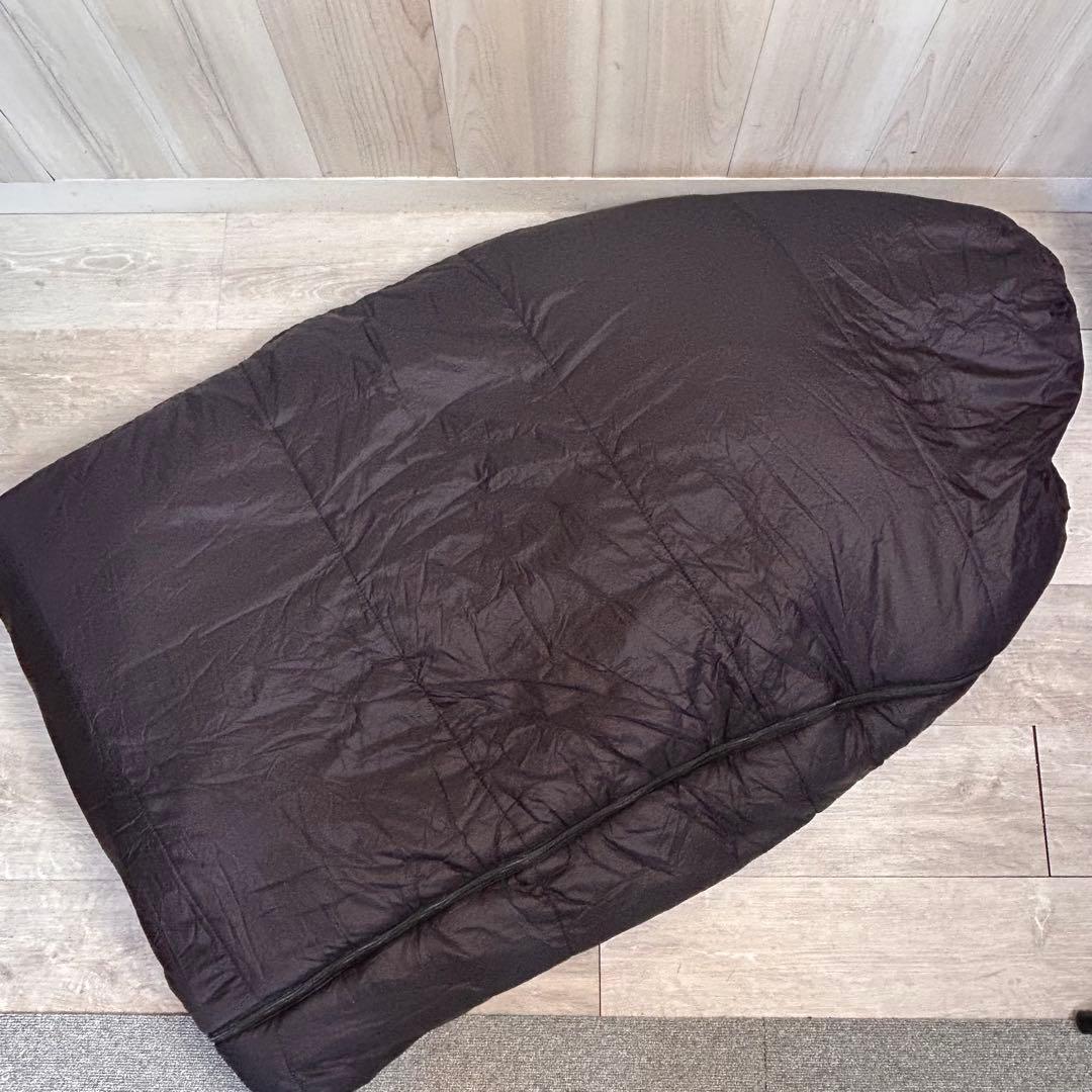 【寝袋】ナンガ VISIONPEAKS シュラフ ブラック カーキ　マミー型