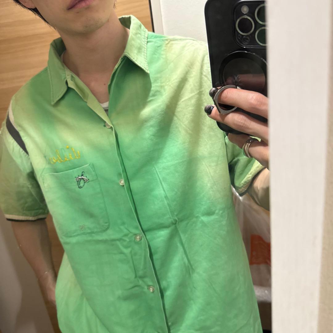 着画あり　60's 60年代 ボウリングシャツ XL