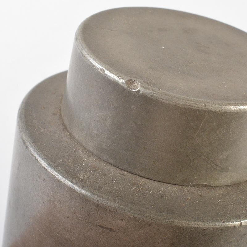 Momo 煎茶道具　古錫　点銅款　茶壷　茶心壷　約187g　M　R7269