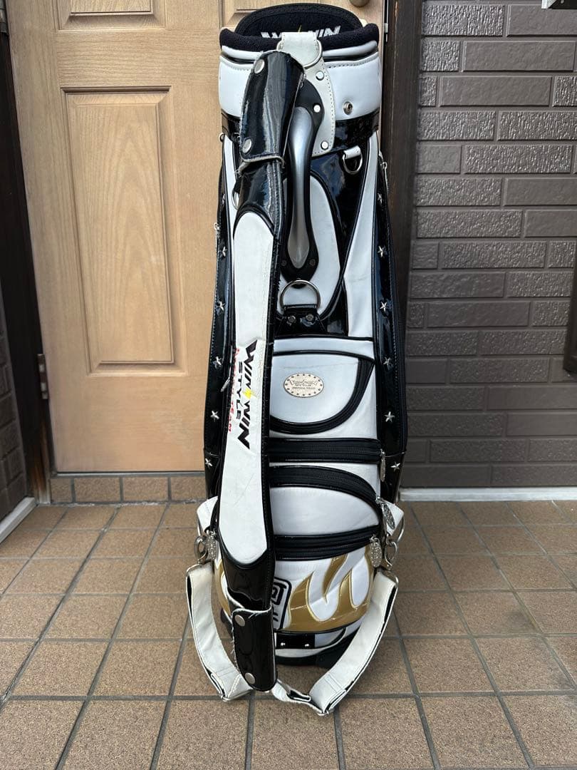 兄〜！　winwinstyle ゴルフキャディバッグ　フード付き