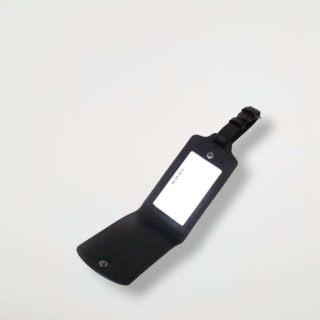 COACH ネームタグ シグネチャー ラゲッジタグ グリーンマルチ