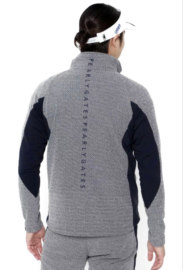 【未使用級】23年モデル　パーリーゲイツ　ダイヤニットジャガードブルゾン　5