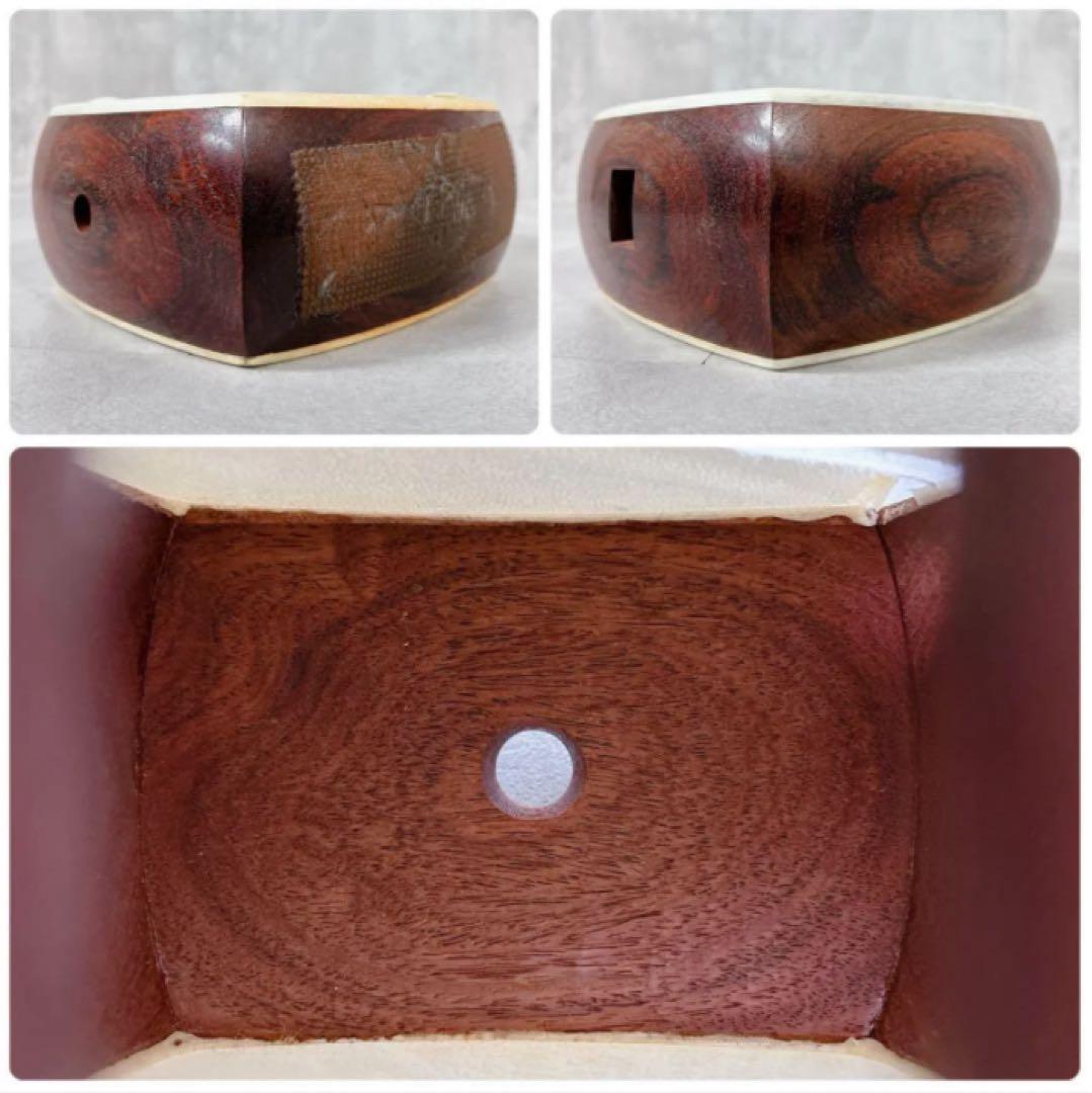 X538 三味線 本体 中棹 K9 金細 紅木 2枚溝 トチ 東さわり