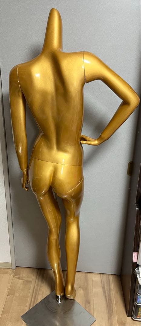 女性用　マネキン　ゴールド　トルソー　全身　178cm 特大