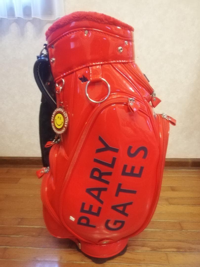 PEARLY GATES キャディバッグ レッド