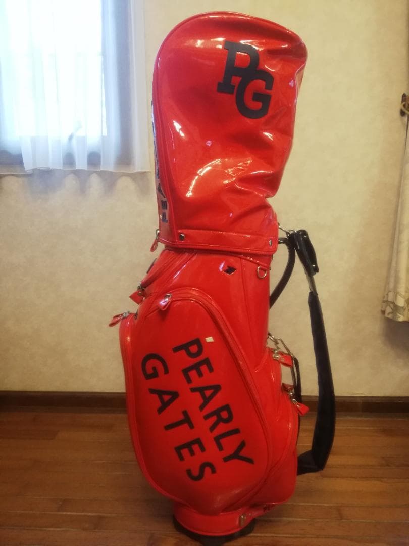 PEARLY GATES キャディバッグ レッド