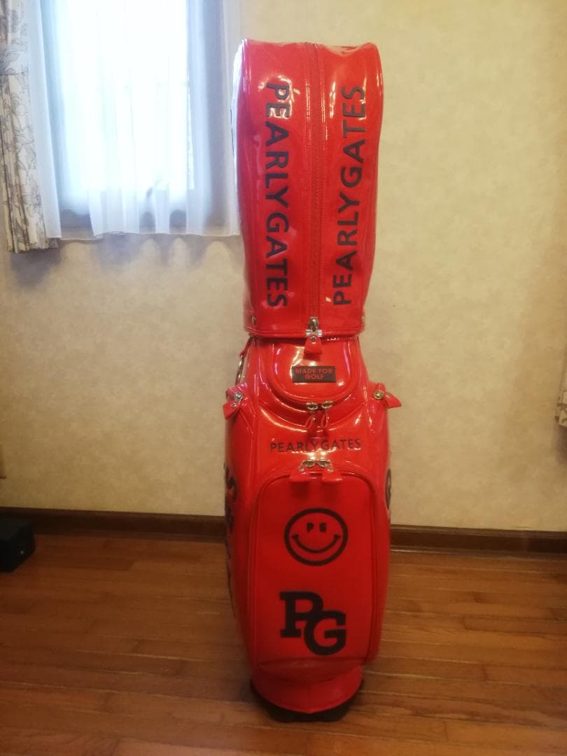 PEARLY GATES キャディバッグ レッド