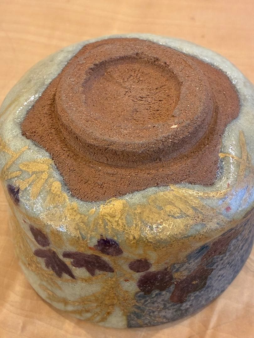 清水六兵衛 古稀彩 秋月 茶碗 抹茶碗 茶道具 共箱