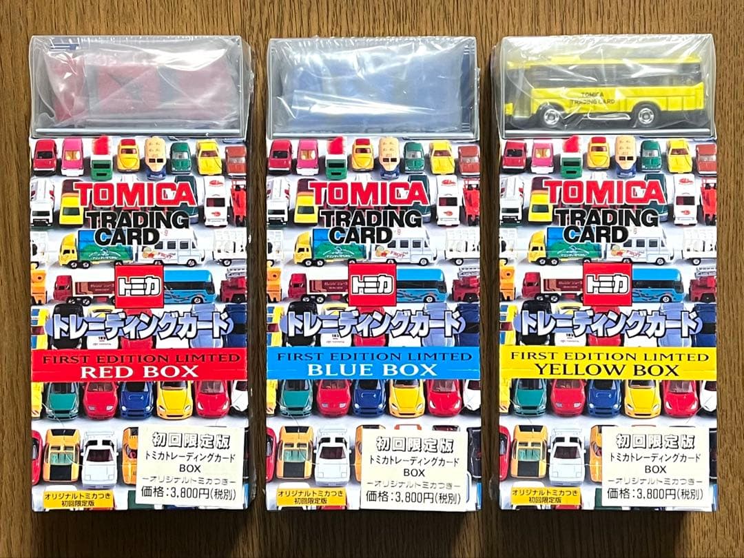 トミカ トレーディングカードBOX オリジナルミニカー付3点 未開封・初回限定版