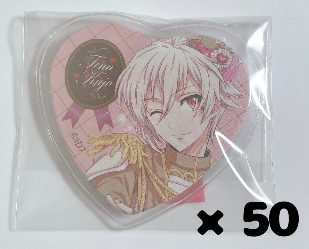 アイナナ 九条天　バレンタイン ハート缶 缶バッチ