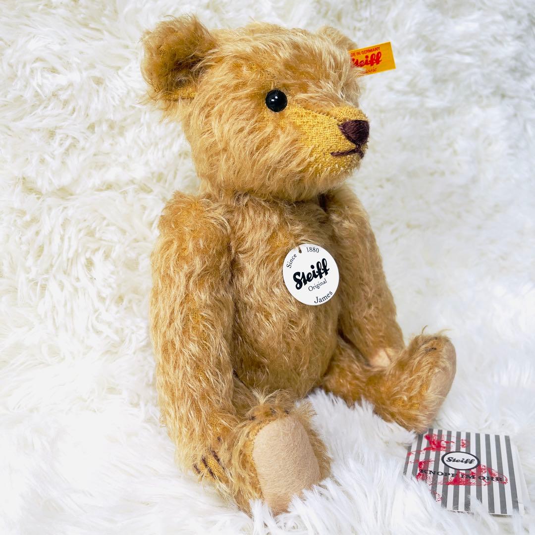 【新品タグ付き】Steiff シュタイフ テディベア ぬいぐるみ ジェームス