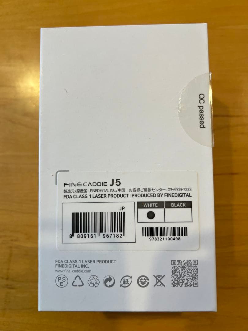 【美品】ファインキャディ J5ミニ　ホワイト　ゴルフ距離計