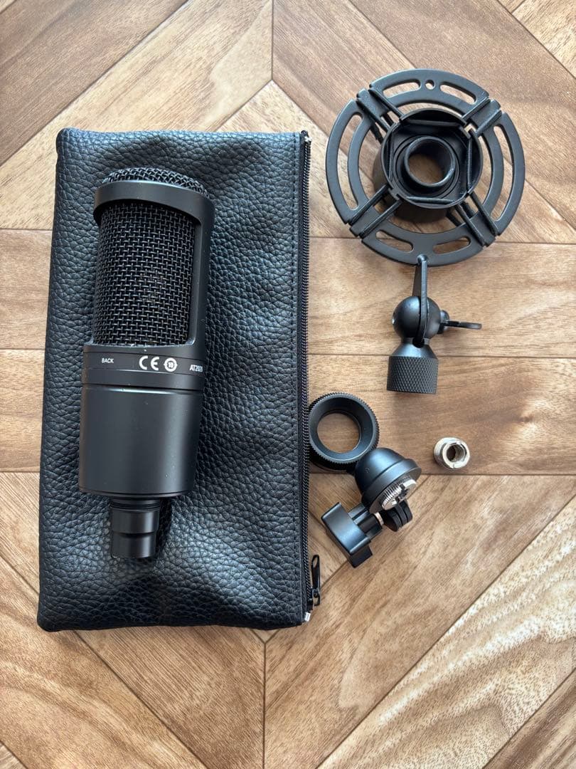 【美品】オーディオテクニカ AT2020 コンデンサーマイク 付属品完備