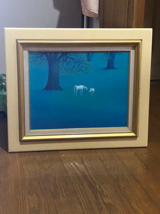 最終値下げ富谷　一明　作品　　油絵　油彩　専用箱付き