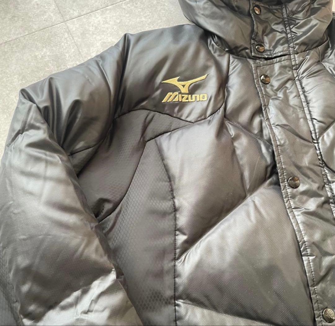 【美品】MIZUNO ベンチコート　 Lサイズ　　ダウンコート　ロング　黒