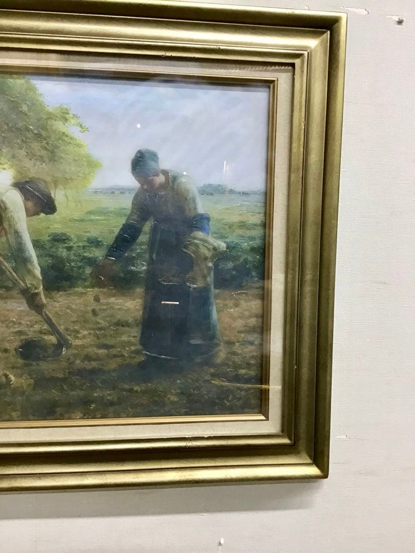管46☆絵画☆ジャン=フラソワ・ミレー☆馬鈴薯を植える人達☆複製画
