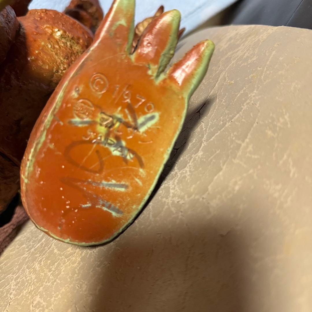 マルサン　1970年製　特大キングゴジラ　灰色成型　ソフビ　人形　38cm