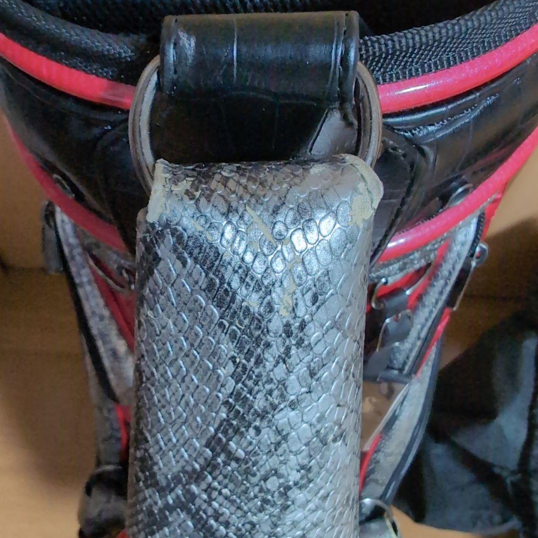 Dance With Dragon キャディバッグ 黒/赤/銀