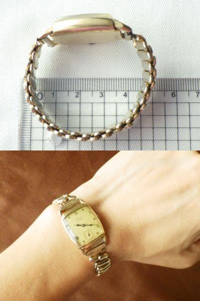 【最終値下】【1945年】エルジン デラックス USA製 10金張 手巻き腕時計