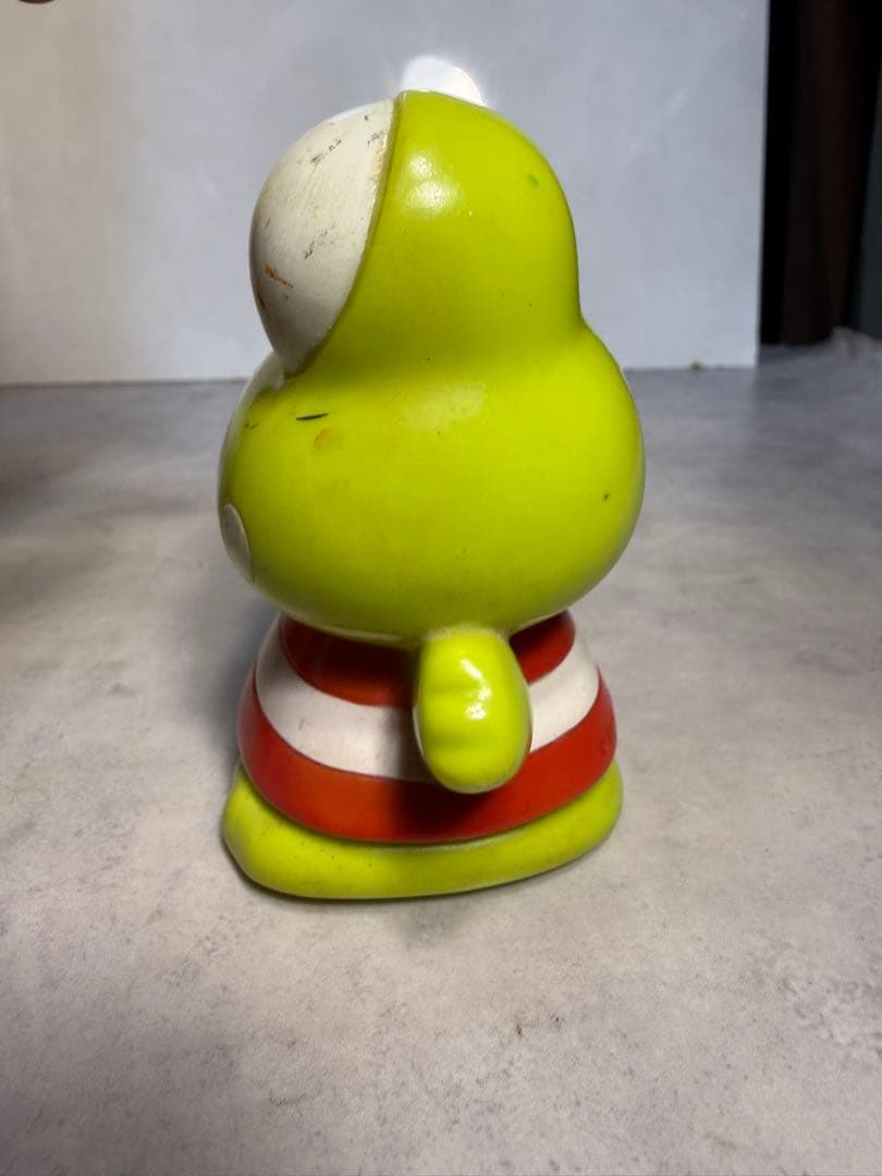 昭和レトロ けろけろけろっぴ ソフビ　貯金箱 　当時物 1988-89 サンリオ