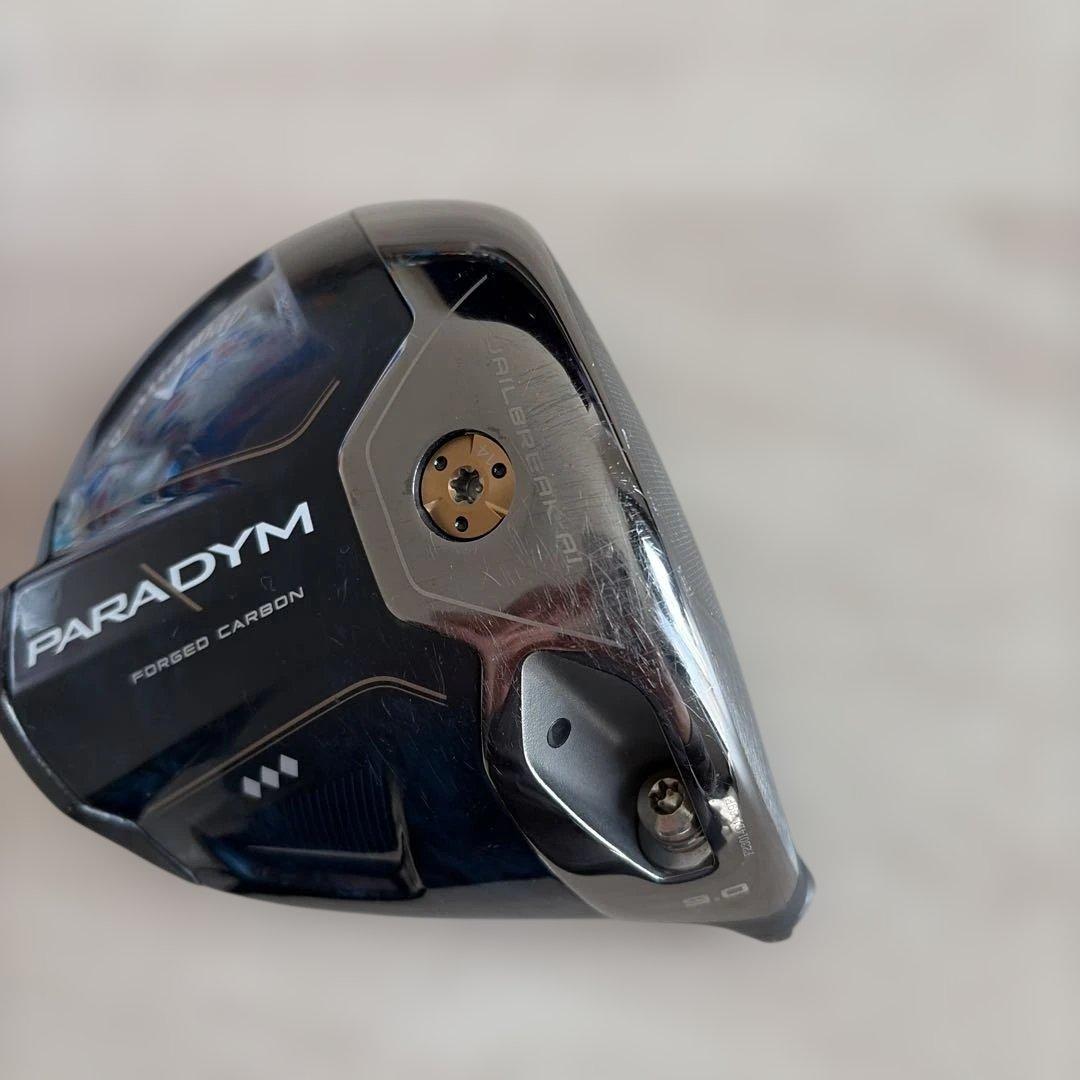 キャロウェイ　パラダイム　トリプルダイヤ　9度　ヘッドのみ　ヘッドカバー付