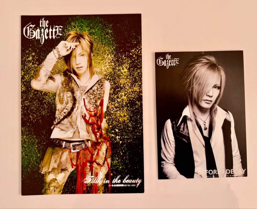 the GazettE 麗 ベアキー新品未開封・直筆サイン・Tシャツ・写真等