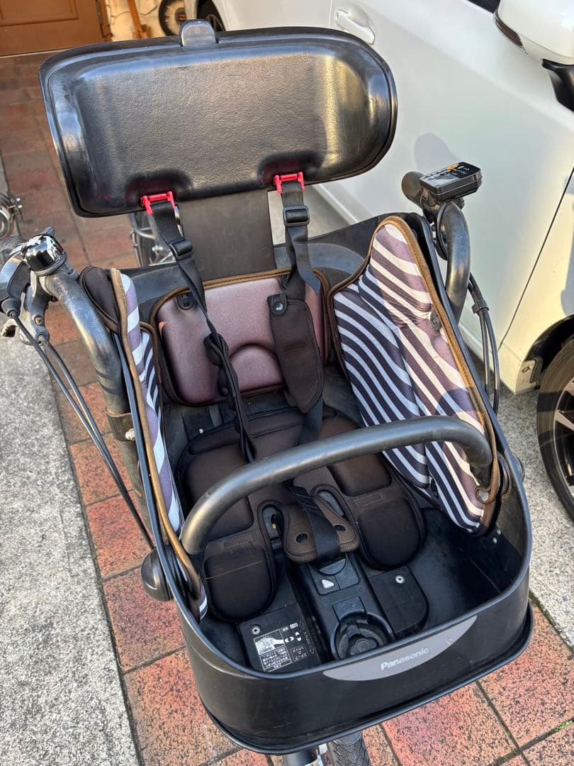 *引取希望*電動アシスト ギュットミニ 大容量 前チャイルドシート付 グレー