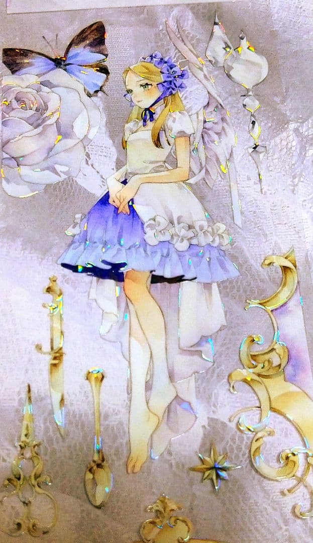 J758＃枕边童话(贝壳光)Likey切り売り海外人物マステ女の子