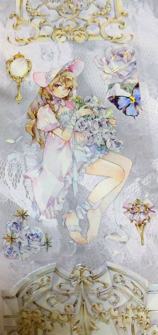 J758＃枕边童话(贝壳光)Likey切り売り海外人物マステ女の子