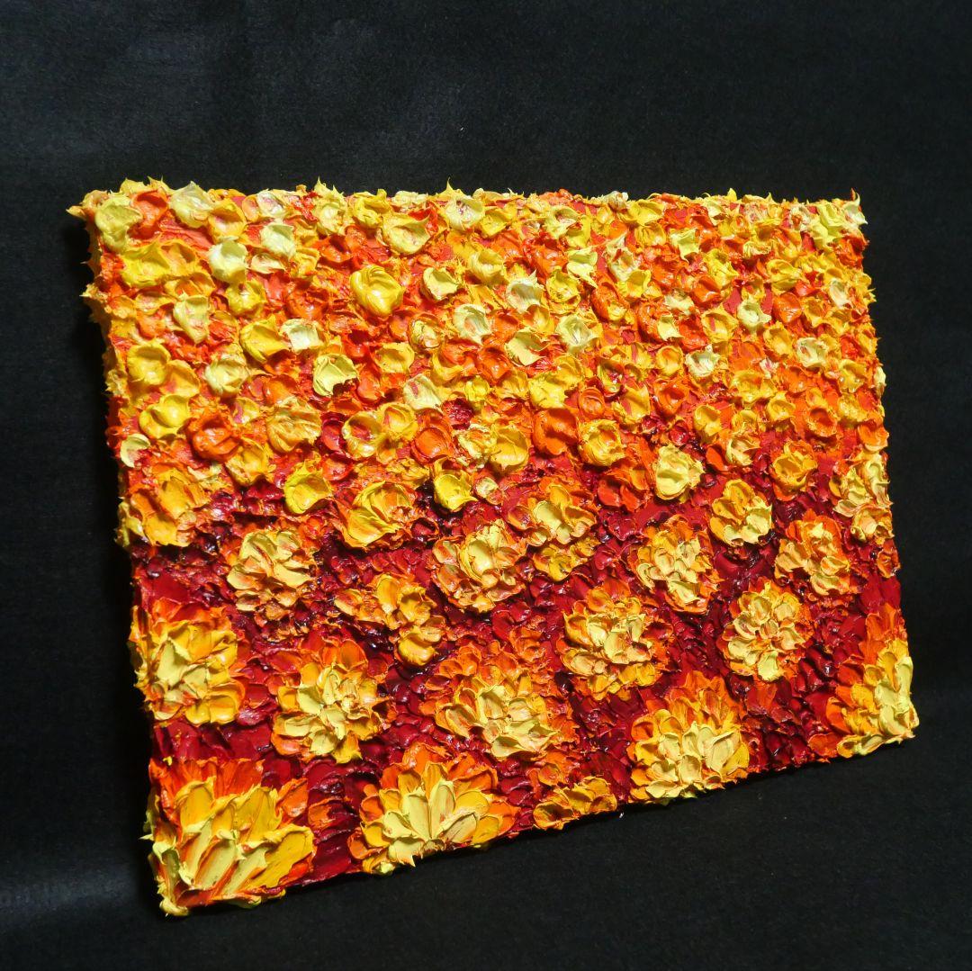 油絵 油彩 油彩画 絵画 絵 【マリーゴールド】