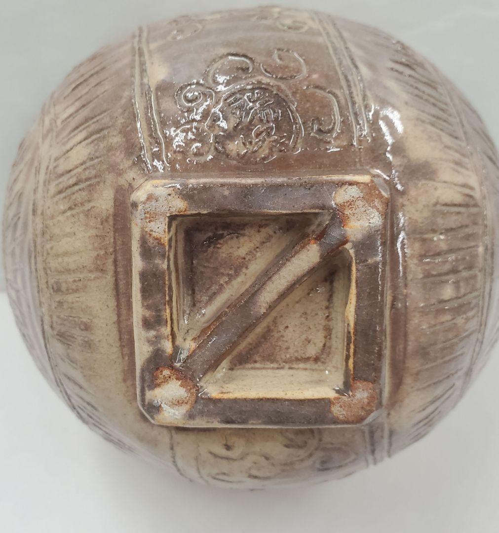 値下げしました　萩焼　俵茶碗　大野瑞峰作