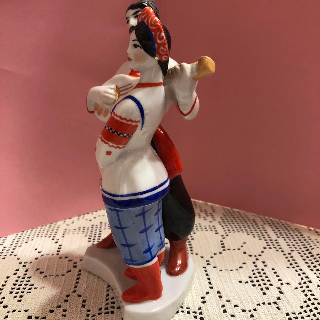 ロシア製　磁器像　ダンサー　ビンテージ