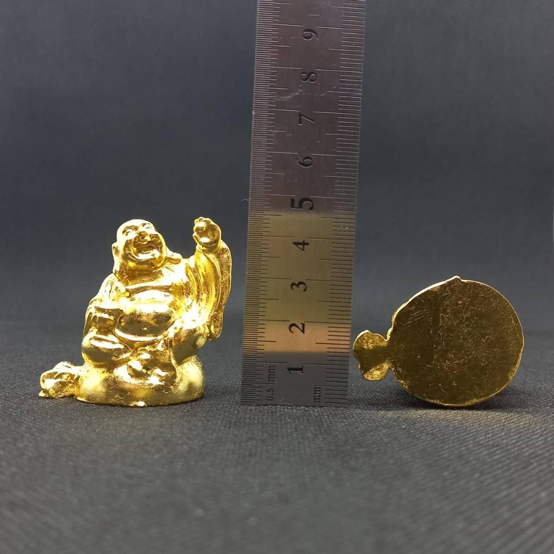 『24k純金貼り【超強力】大金運布袋尊オルゴナイト』布袋様 置物 布袋尊 360