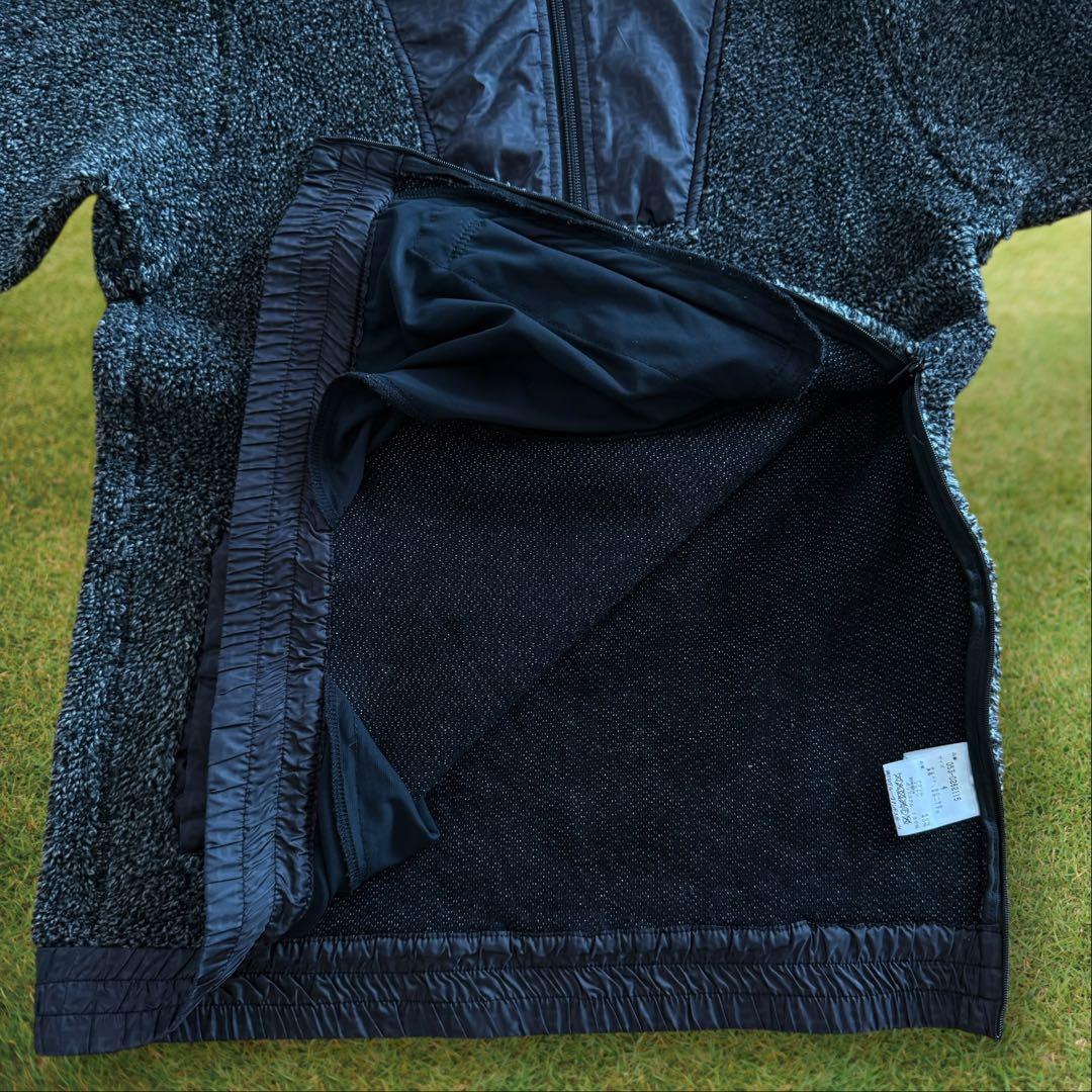 美品　パーリーゲイツ　フリース　ジャケット　ハーフジップ　グレー　黒　M〜L相当