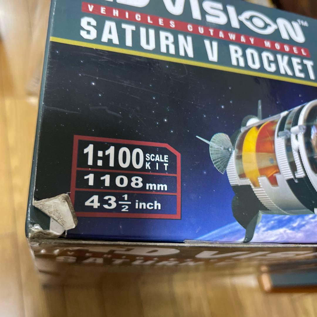 アオシマ4Dパズルアポロサターン(未開封品）Vロケット1/100