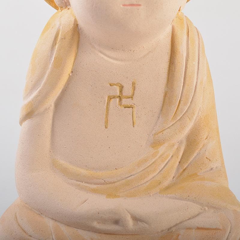 博多人形　人形師　二代　戸畑茂四郎作　「阿弥陀如来」　共箱　M　R7160