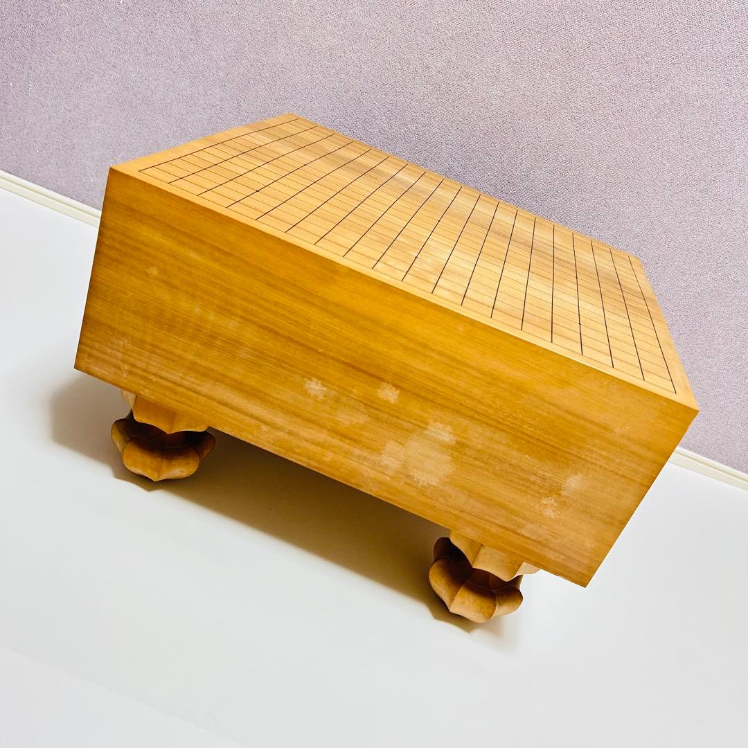 高級 国産 極厚 囲碁 本榧 目が繊細 ヘソ 脚付き 蛤碁石 日向産 碁笥付き