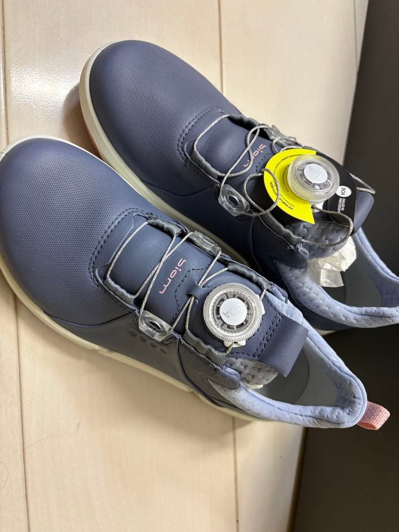 ECCO ネイビー ゴルフシューズ BOA