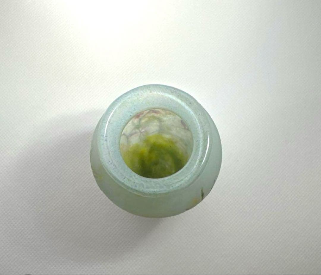 ★アンティークドーム 【 Daum 】★沈丁花文★花瓶★10.1 ㎝