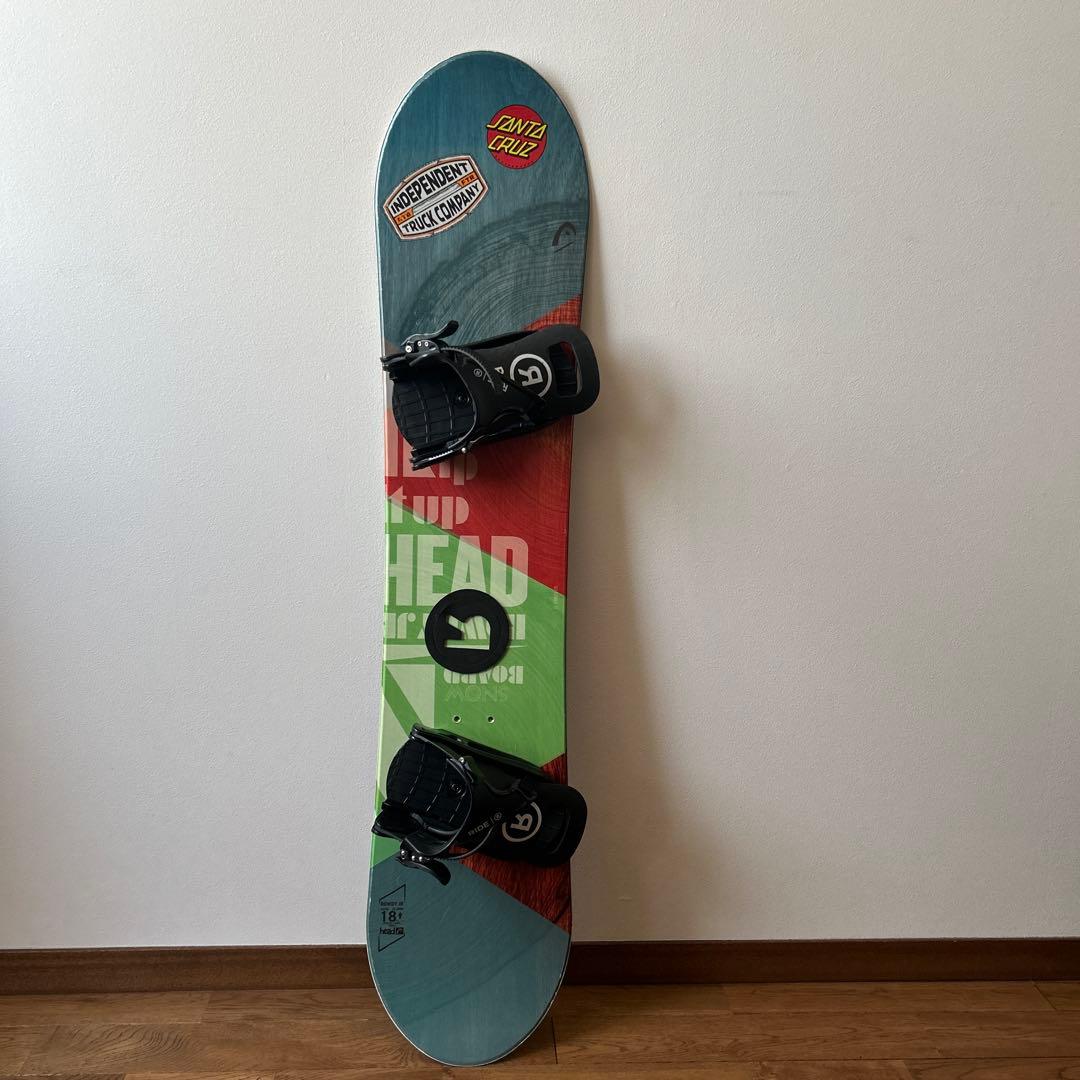 HEAD スノーボード 板　バインディング付き　キッズ　118cm
