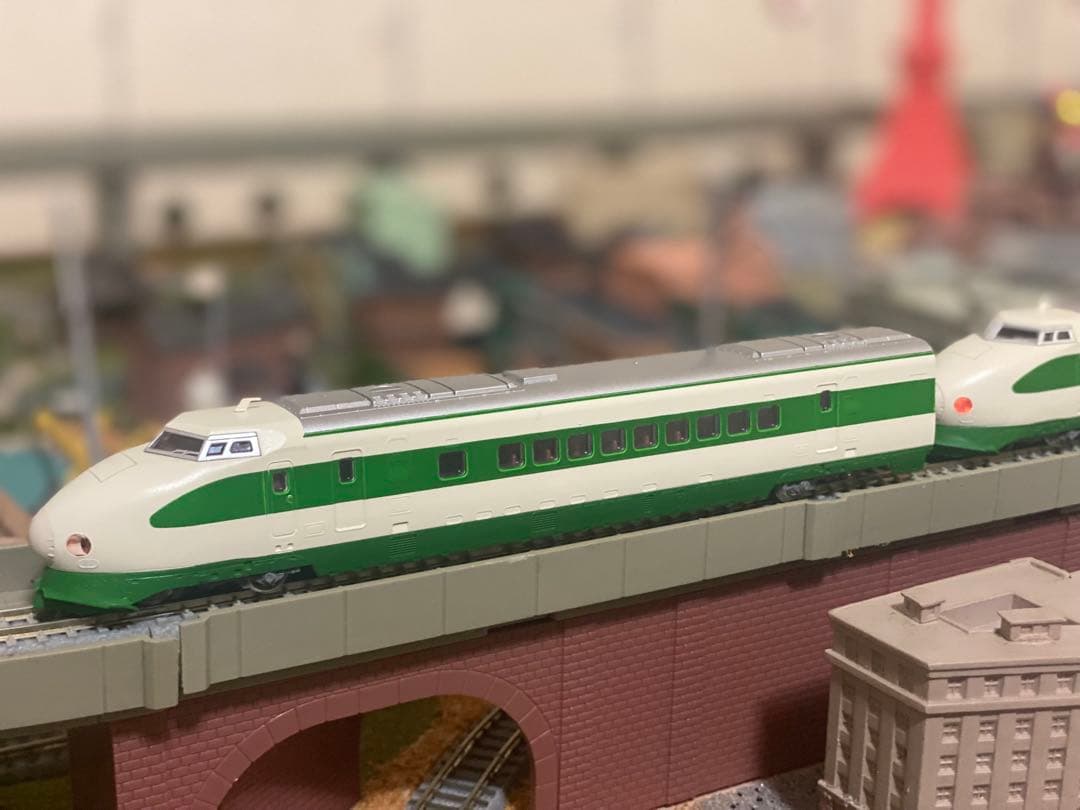 青*木様 KATO 200系 新幹線 Nゲージ 6両セット 動作確認・ライト点灯