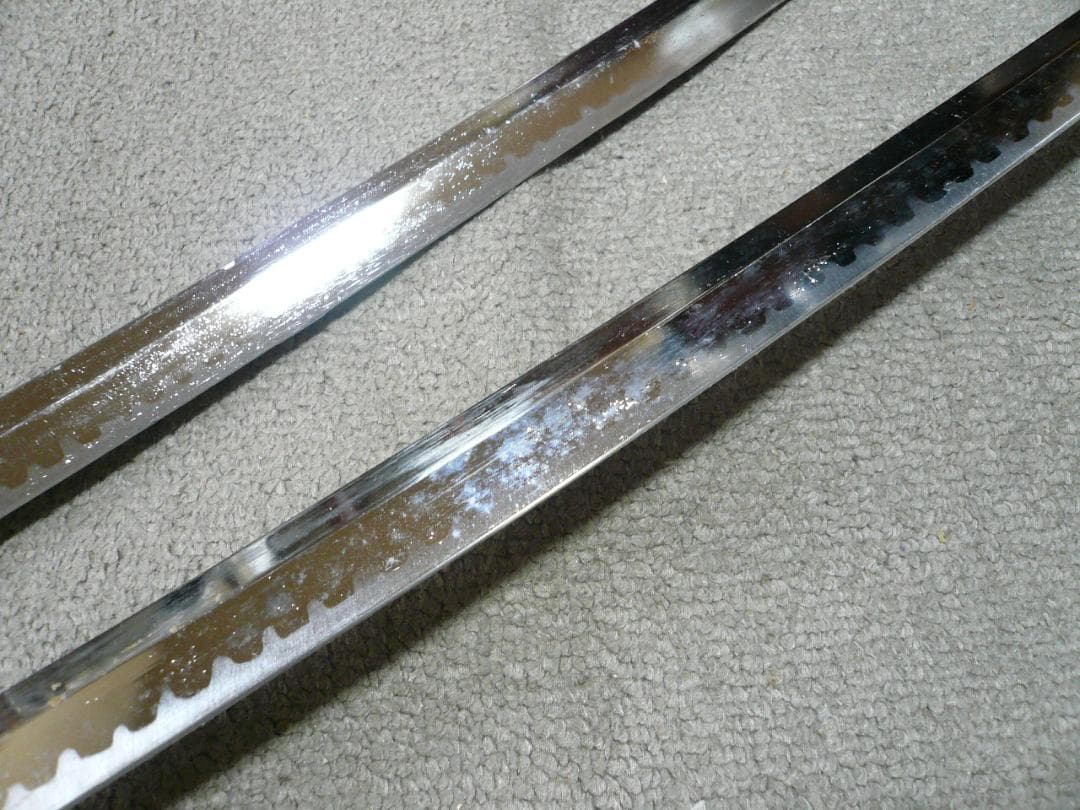 模造刀 日本刀 大小2本 白鞘 刀 脇差