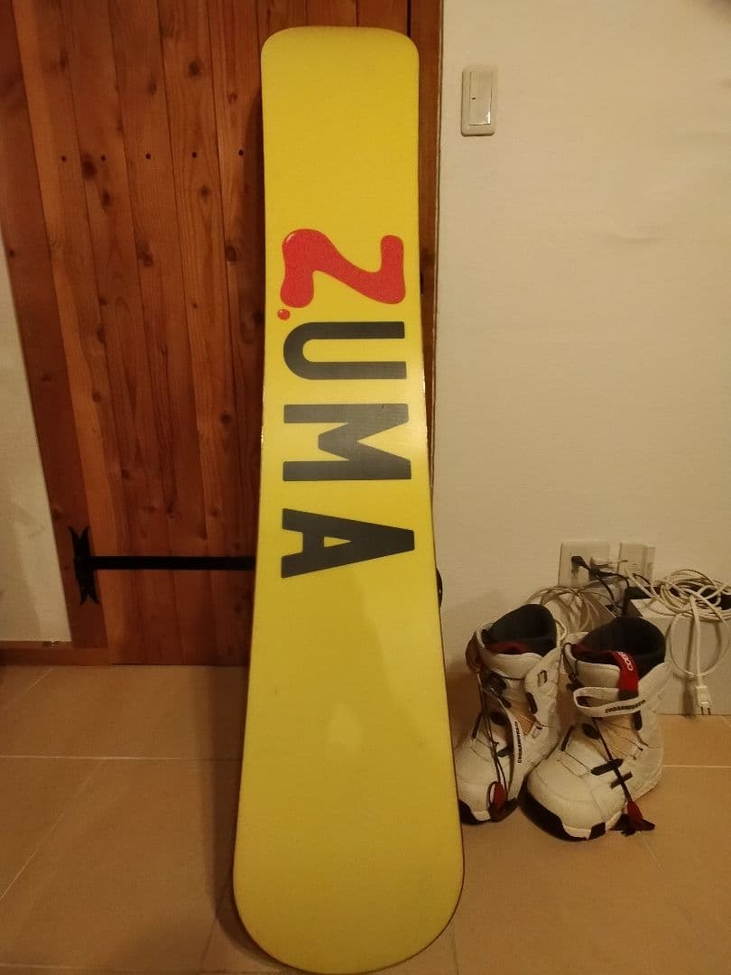 【美品】スノーボード＆ スノーブーツ ＆ビンディング＆ケース4点セット送料込！