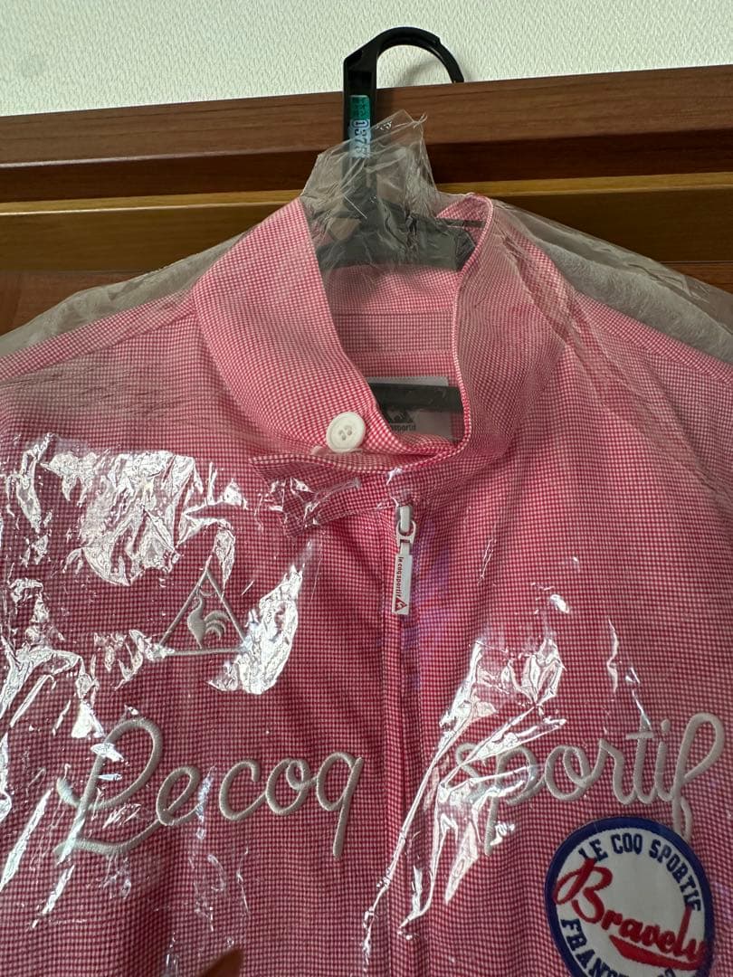新品未使用：Le Coq Sportif ゴルフピンクチェックジャケット